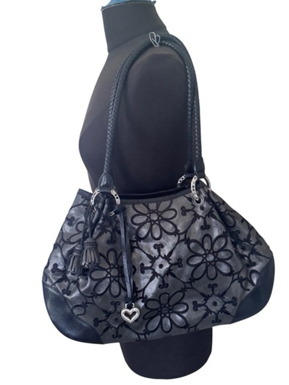Brighton valencia floral embroidery leather Bag